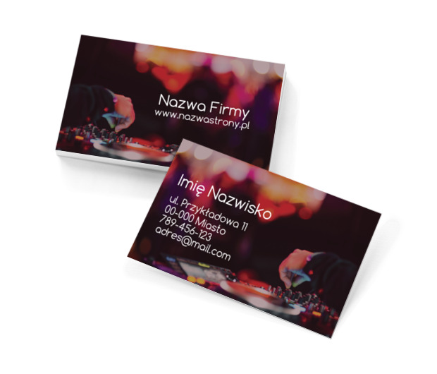 Rozkręcanie imprez to wasza specjalność, Rozrywka, DJ - Wizytówki Netprint szablony online