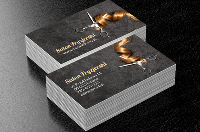 Nowoczesne trendy, profesjonalne wykonanie, Zdrowie i uroda, Salon fryzjerski - Wizytówki Netprint