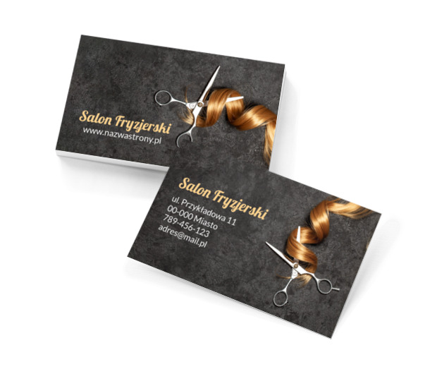Nowoczesne trendy, profesjonalne wykonanie, Zdrowie i uroda, Salon fryzjerski - Wizytówki Netprint szablony online