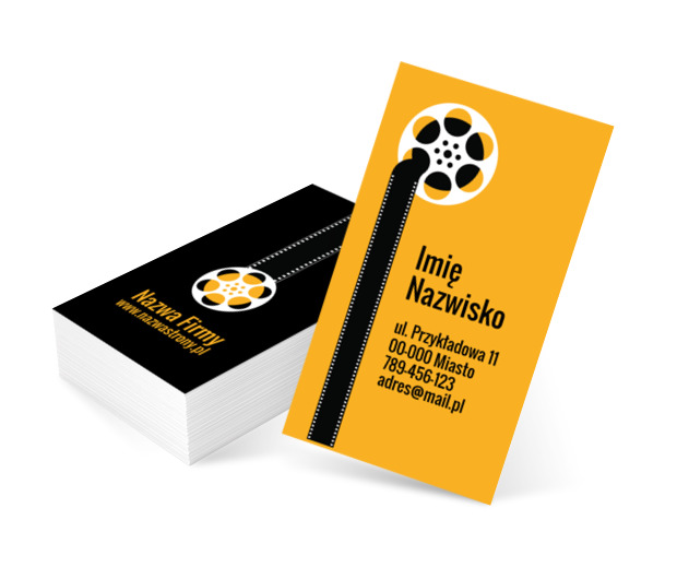 Filmowa klisza, Fotografia, Wideofilmowanie - Wizytówki Netprint szablony online