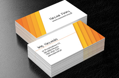 Pomarańczowa estetyka, Motywy, Klasyczne - Wizytówki Netprint