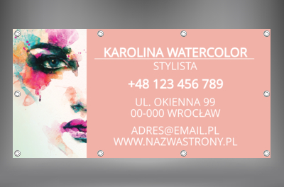Grafika maksymalnie przyciągająca wzrok przechodnia, Zdrowie i uroda, Stylista - Banery Netprint