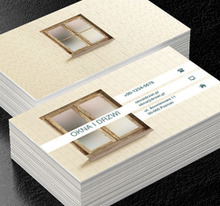 Okno na podwórze, Budownictwo, Okna i Drzwi - Wizytówki Netprint