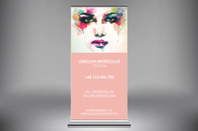 Cała paleta barw w twoich usługach, Zdrowie i uroda, Stylista - Roll-up Netprint