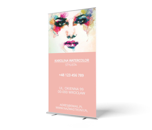 Cała paleta barw w twoich usługach, Zdrowie i uroda, Stylista - Roll-up Netprint szablony online