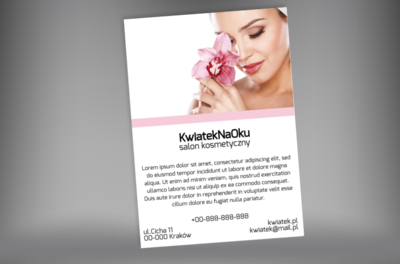 Informacja w pięknej oprawie, Zdrowie i uroda, Salon kosmetyczny - Plakaty Netprint