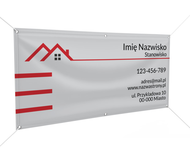 Symbolika i moc czerwieni, Budownictwo, Firma budowlana - Banery Netprint szablony online