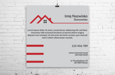 Prosty, czytelny przekaz, Budownictwo, Firma budowlana - Plakaty Wielkoformatowe Netprint