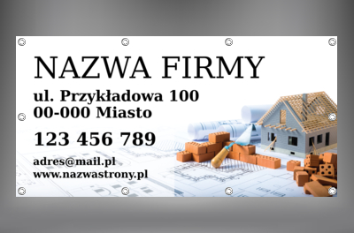 Od projektu do realizacji pod klucz, Budownictwo, Skład budowlany - Banery Netprint