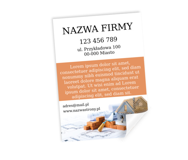 Znamy się na budowaniu, Budownictwo, Skład budowlany - Plakaty Netprint szablony online