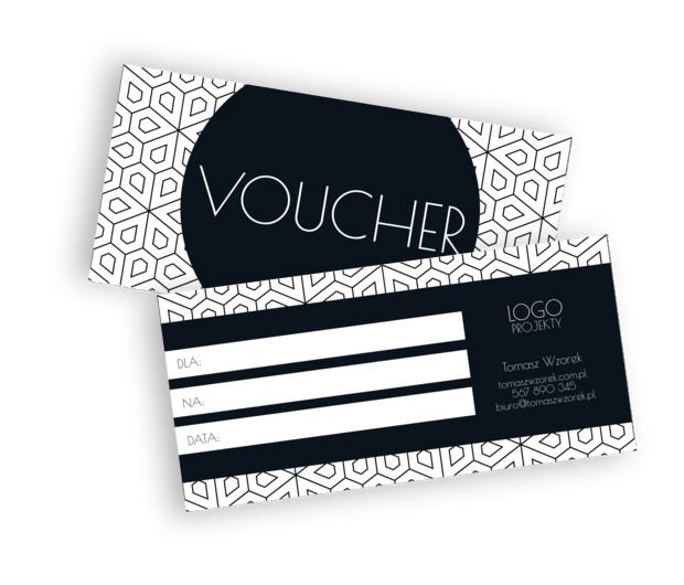 Odpowiedni wygląd vouchera dla trendy firmy, Motywy, Tła i tekstury - Vouchery Netprint szablony online