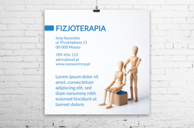 Skuteczna fizjoterapia w plakatowej odsłonie, Medycyna, Fizjoterapia - Plakaty Wielkoformatowe Netprint