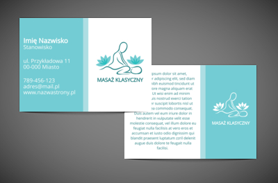 Pastelowy pomysł na elegancką ulotkę, Medycyna, Masażysta - Ulotki Netprint