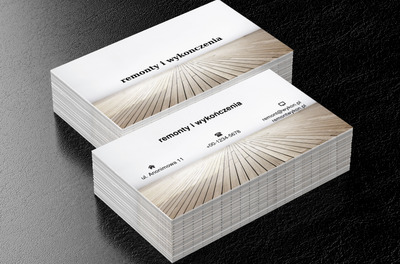 Z perspektywy parkietu, Budownictwo, Remont i Wykończenia - Wizytówki Netprint