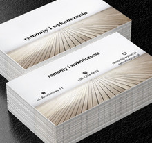 Z perspektywy parkietu, Budownictwo, Remont i Wykończenia - Wizytówki Netprint