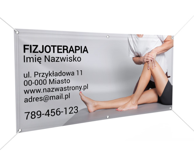 Rehabilitacja też potrzebuje reklamy, Medycyna, Fizjoterapia - Banery Netprint szablony online