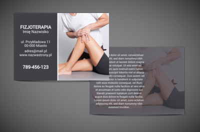 Bo najważniejsza jest dobra informacja, Medycyna, Fizjoterapia - Ulotki Netprint