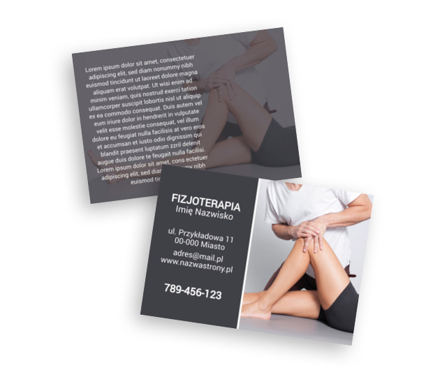 Bo najważniejsza jest dobra informacja, Medycyna, Fizjoterapia - Ulotki Netprint szablony online