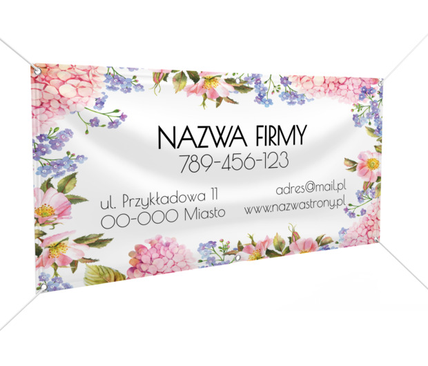 Radosna grafika - moc reklamy ulicznej, Motywy, Roślinne - Banery Netprint szablony online