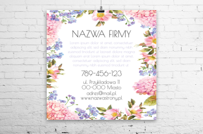 Kwiaty na górze i kwiaty na dole, Motywy, Roślinne - Plakaty Wielkoformatowe Netprint