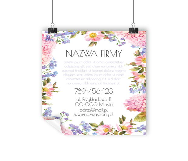 Kwiaty na górze i kwiaty na dole, Motywy, Roślinne - Plakaty Wielkoformatowe Netprint szablony online