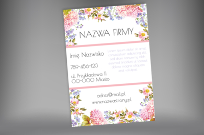 Treść w otoczeniu kwiatów, Motywy, Roślinne - Plakaty Netprint