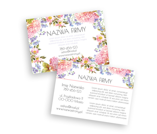 Dużo kwiatów i dużo informacji, Motywy, Roślinne - Ulotki Netprint szablony online