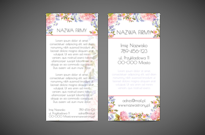 Kwiaty w modnym formacie, Motywy, Roślinne - Ulotki Netprint