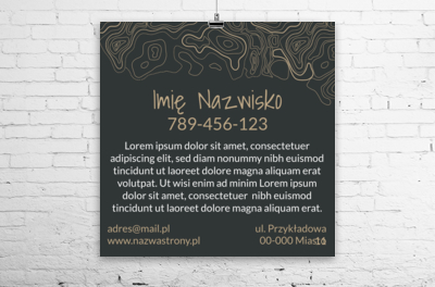 Elegancki urok ciemnego plakatu, Telekomunikacja i Internet, Grafik komputerowy - Plakaty Wielkoformatowe Netprint