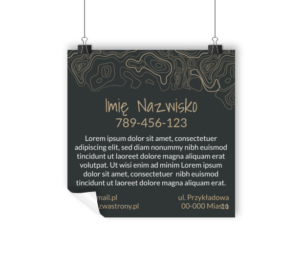 Elegancki urok ciemnego plakatu, Telekomunikacja i Internet, Grafik komputerowy - Plakaty Wielkoformatowe Netprint szablony online