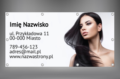 Graficzny  przekaz i zachęta – dobry balans, Zdrowie i uroda, Salon fryzjerski - Banery Netprint