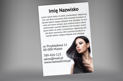 Zachęcamy i informujemy, Zdrowie i uroda, Salon fryzjerski - Plakaty Netprint