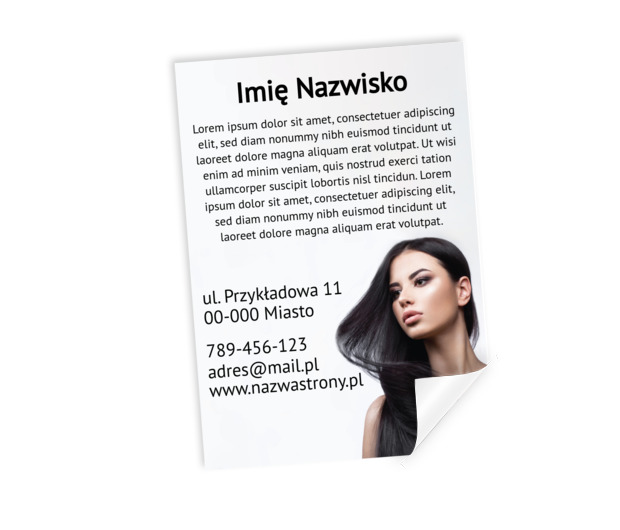 Zachęcamy i informujemy, Zdrowie i uroda, Salon fryzjerski - Plakaty Netprint szablony online