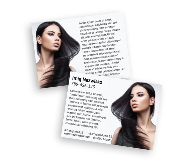 Równowaga grafiki i informacji, Zdrowie i Uroda, Salon Fryzjerski - Ulotki Netprint szablony online