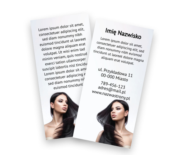 Zadbaj od estetykę I informację, Zdrowie i Uroda, Salon Fryzjerski - Ulotki Netprint szablony online