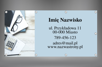 Modna kolorystyka, duża widoczność, Finanse i ubezpieczenia, Biuro rachunkowe  - Banery Netprint