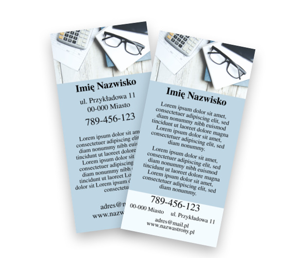 Ulotka z dużym potencjałem informacyjnym, Finanse Ubezpieczenia, Biuro rachunkowe - Ulotki Netprint szablony online