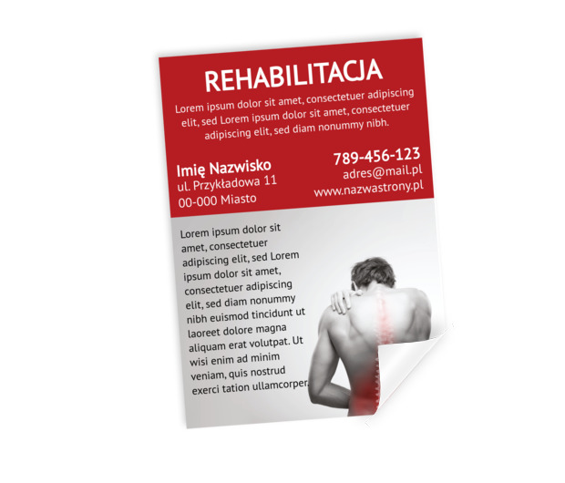 Idealny plakat dla rehabilitanta, Medycyna, Rehabilitacja - Plakaty Netprint szablony online