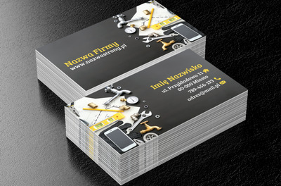 Techniczne i konkretne podejście do pracy, Usługi domowe, Hydraulik - Wizytówki Netprint