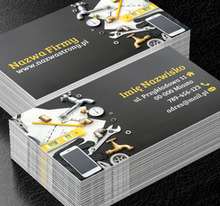 Techniczne i konkretne podejście do pracy, Usługi domowe, Hydraulik - Wizytówki Netprint