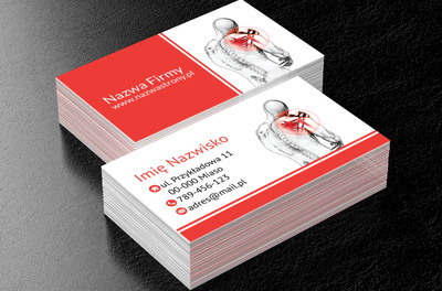 Usuwanie bólu to twoja specjalność, Medycyna, Rehabilitacja - Wizytówki Netprint