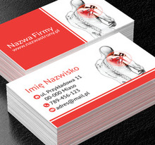 Usuwanie bólu to twoja specjalność, Medycyna, Rehabilitacja - Wizytówki Netprint