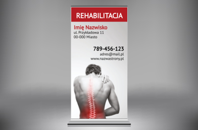 Ta kolorystyka przebije wszystko, Medycyna, Rehabilitacja - Roll-up Netprint