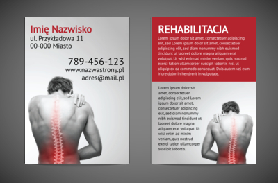 Skuteczna pomoc w bólu, Medycyna, Rehabilitacja - Ulotki Netprint