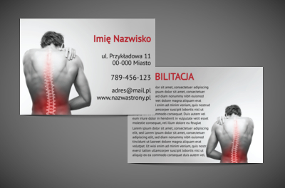 Dynamiczna reklama z ważną sugestią, Medycyna, Rehabilitacja - Ulotki Netprint