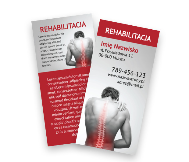Skuteczna reklama to także skuteczne działanie, Medycyna, Rehabilitacja - Ulotki Netprint szablony online