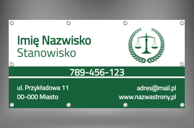 Surowo, ale jednak przyjaźnie, Prawo, Kancelaria adwokacka - Banery Netprint