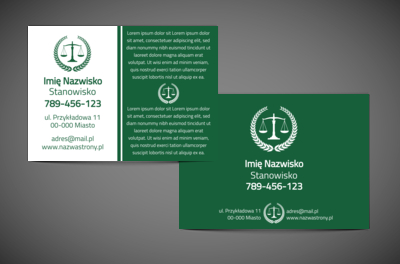 Ciekawy format dla nowoczesnej kancelarii, Prawo, Kancelaria adwokoacka - Ulotki Netprint