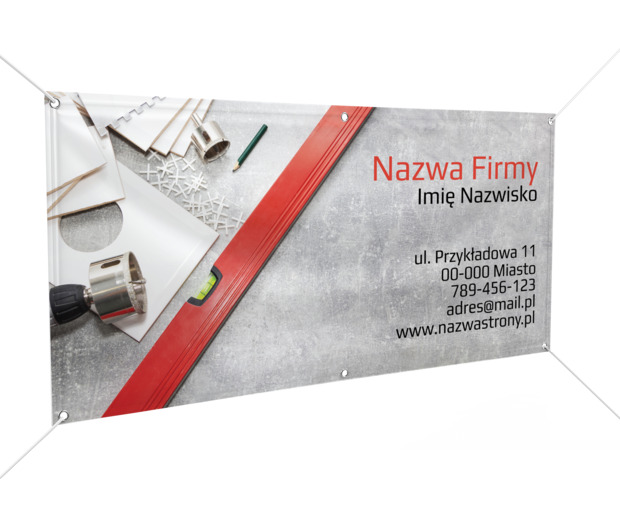 Największa forma przekazu, Budownictwo, Remont i Wykończenia - Banery Netprint szablony online