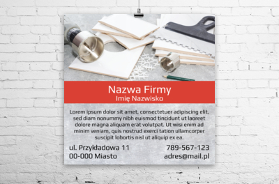 Przyciągamy uwagę i informujemy, Budownictwo, Remont i Wykończenia - Plakaty Wielkoformatowe Netprint